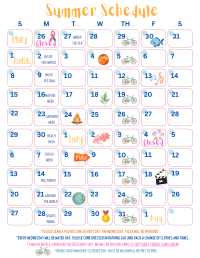 summer schedule 2025
